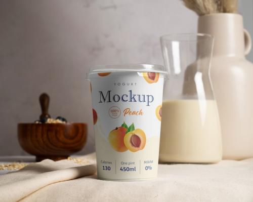 Delicious Yogurt Packaging Mockup