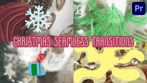 Videohive - Cartoon Christmas Seamless Transitions for Premiere Pro - 50038013