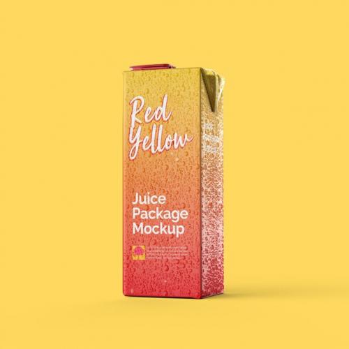Juice Package Mockup Premium Template