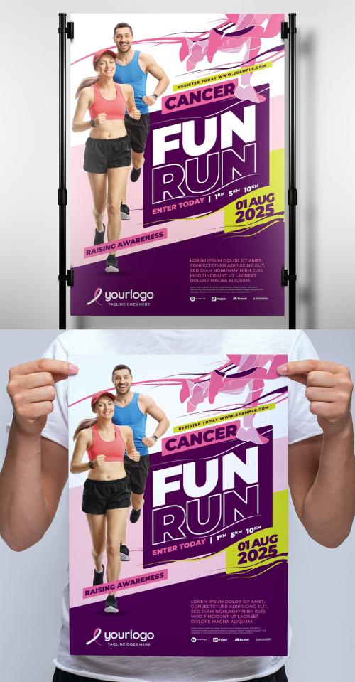 Adobe Stock - Marathon Poster Layout for Running Events - 343588028