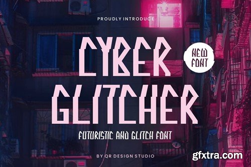 Cyber Glitcher Font MZNKCQE