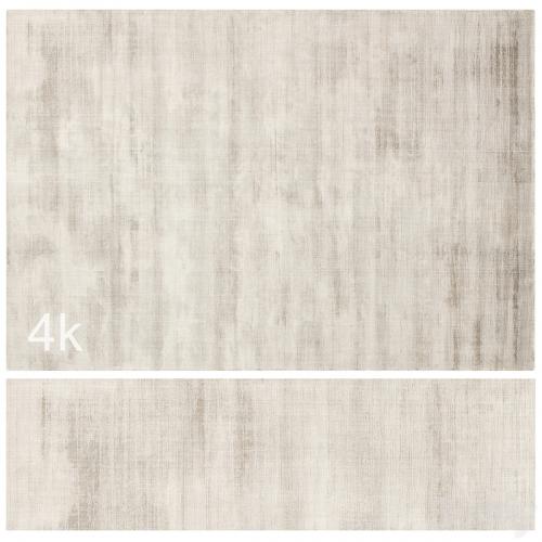 Carpet set 79 - Beige Plain Wool Rug/ 4K