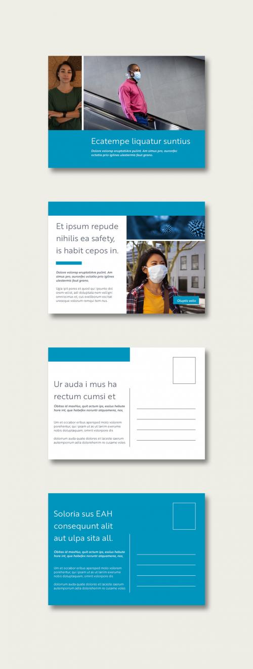Adobe Stock - Public Health Postcard Layouts - 344308350
