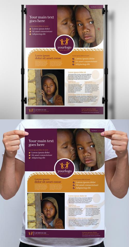 Adobe Stock - Banner Layout for Charity and Non Profit Services - 344566138