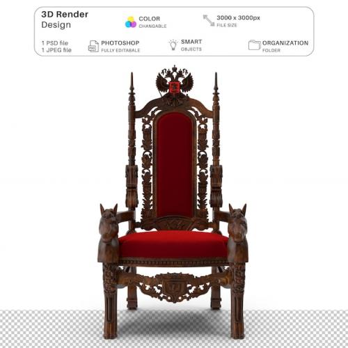 Royal Armchair 3d Modeling Psd File Realistic Kings Royal Armchair