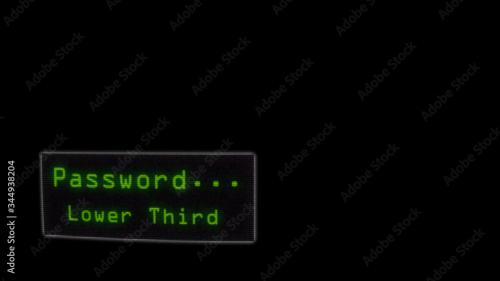 Adobe Stock - Password Encryption Lower Third - 344938204