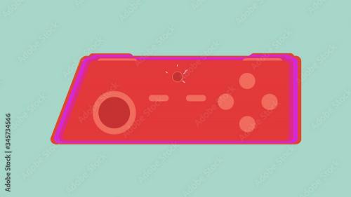 Adobe Stock - 2D Gaming Controller Title - 345734566