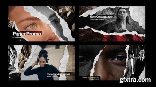 Videohive Torn Paper Promos Video Template 50143341