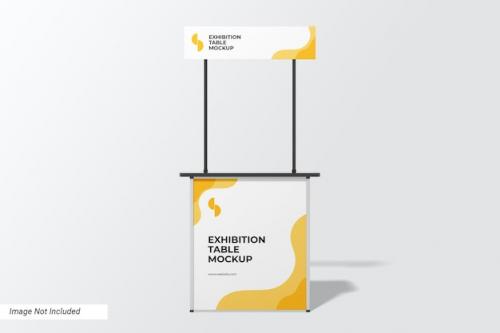 Exhibition Table Stand Mockup