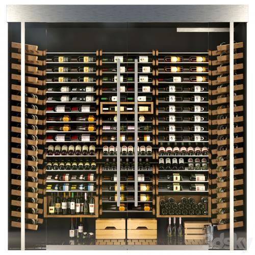 Huge wine rack. Wine