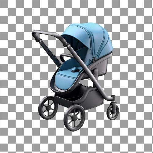 3d Render Of Baby Cart Stroller