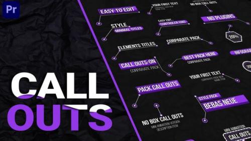 Videohive - Call Outs Pack Mogrt - 50133131