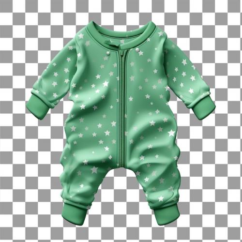 3d Render Of Baby Oneise Jump Suit Pajamas