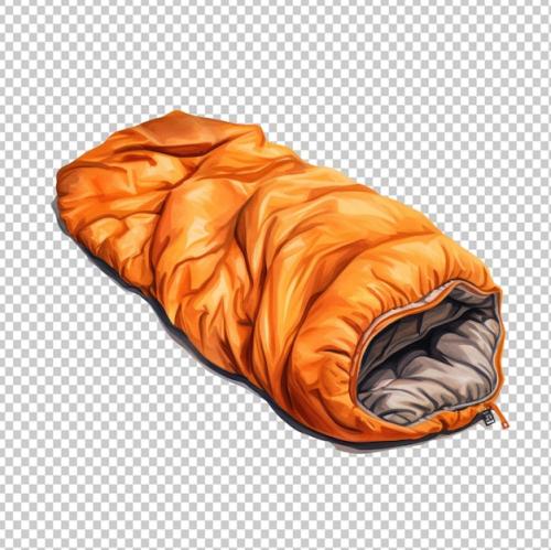 Hiking Sleeping Bag Watercolor Isolated On Transparent Background Png