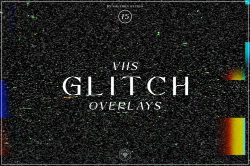 VHS Glitch Overlays