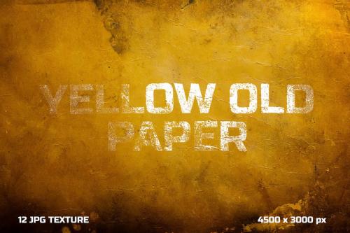 Dark Yellow Old Paper Texture