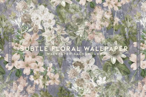 Subtle Floral Wallpaper