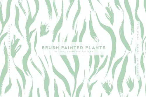 Brush Painted Plants