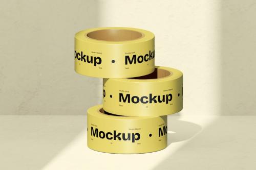Stacked Tape Mockup
