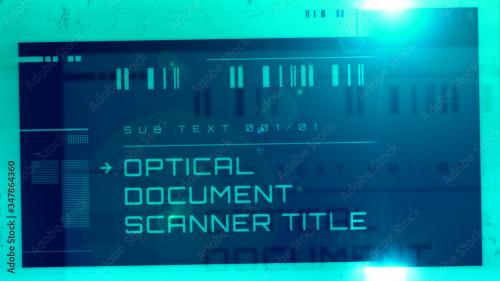 Adobe Stock - Optical Document Scanner Title - 347864360