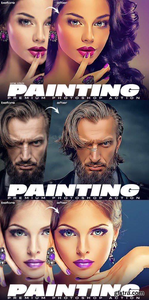 Premium Painting Effect Photoshop Action