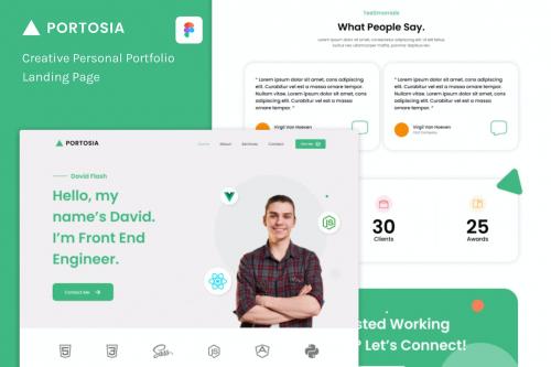 Portosia - Creative Portfolio Landing Page