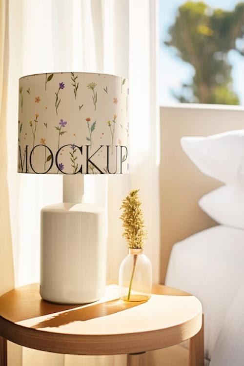 Bedroom Lamp Design Mockup