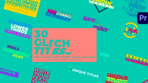 Videohive - Glitch Titles - Premiere Pro - 50159878