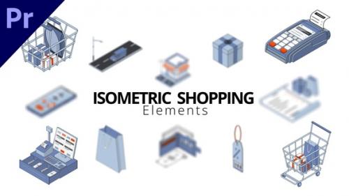 Videohive - Isometric Shopping Elements - 50162189