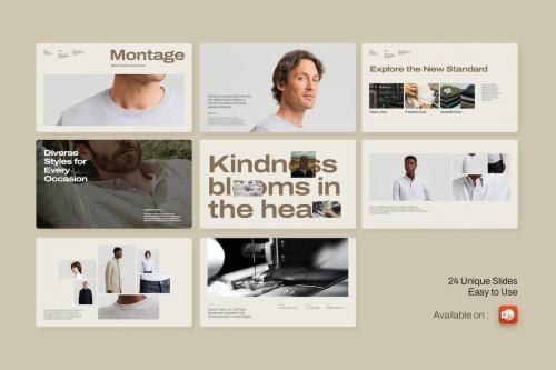 Montage Aesthetic Fashion Catalogue Powerpoint