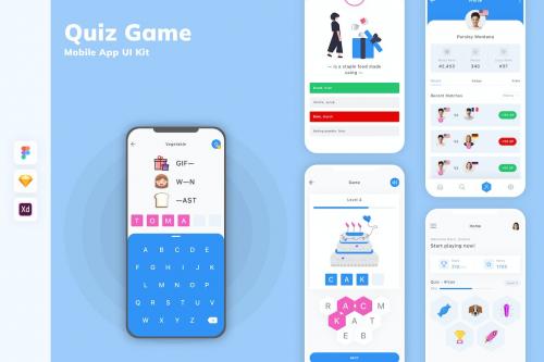 Quiz Game Mobile App UI Kit