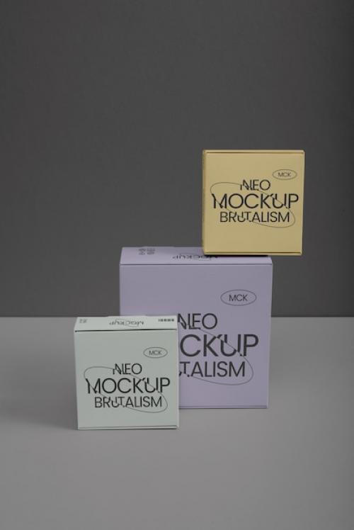 Neo Brutalism Aesthetic Packaging