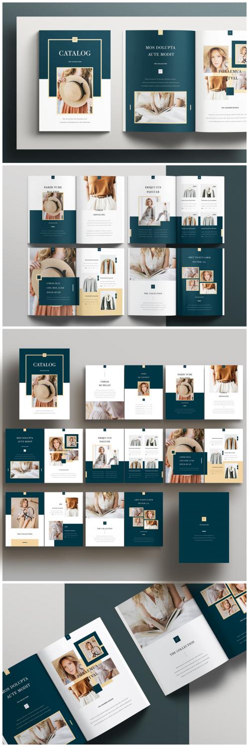 Adobe Stock - Catalog Layout with Teal Accents - 352895837