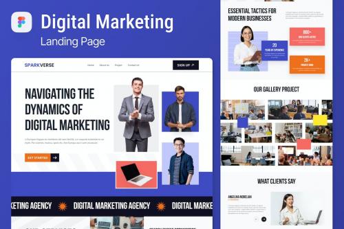 Digital Marketing Landing Page Figma