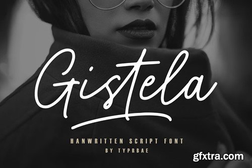 Gistela - Handwritten Script Font 4WGGENZ