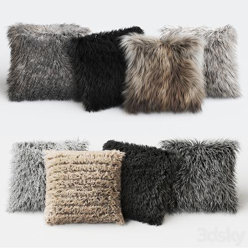 Fur Pillow set