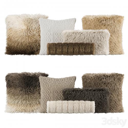 Fur Pillow set 003