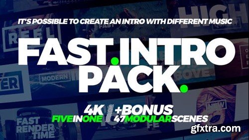 Videohive Fast Intro Pack 5in1 22008950