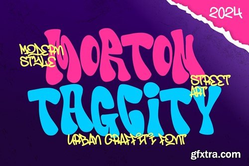 Morton Tagcity - Graffiti Font Q55KRRZ