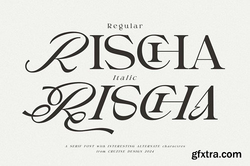 Rischa Unique Luxury Serif PL7BWRL