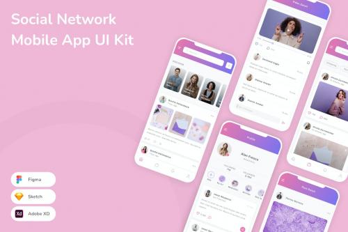 Social Network Mobile App UI Kit