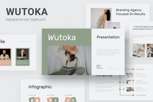 Wutoka - Minimal Brand Guidelines Powerpoint