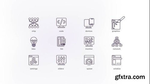 Videohive Design and Development - Outline Icons 50191988