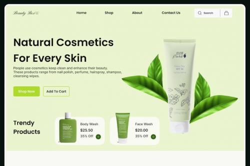 Cosmetics - Website Hero