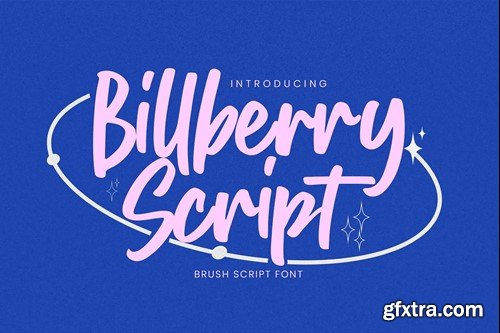 Billberry Script - Brush Script Font NDST2XK