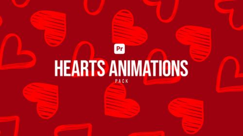 Videohive - Heart Animations Pack for Premiere Pro - 50192460