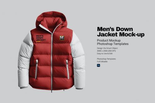 Men’s Down Jacket Mock-up