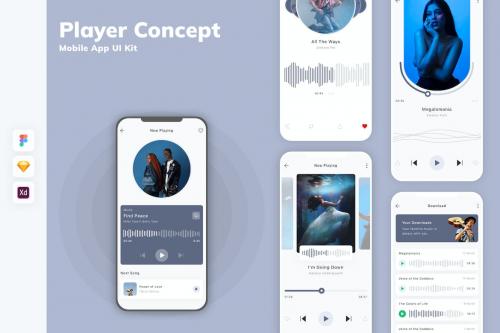 Player Concept Mobile App UI Kit