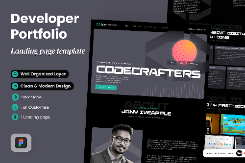 CodeCrafters - Developer Portfolio Landing Page