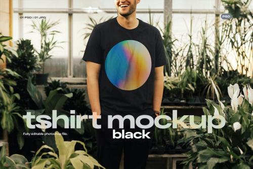 t-shirt mockup black Vol 01